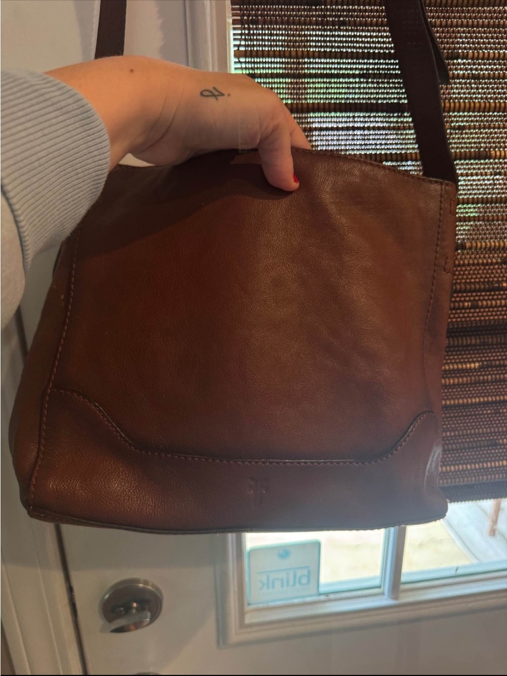 Frye Chocolate Brown Leather Shoulder Bag